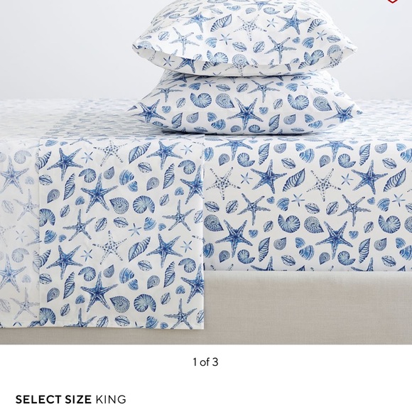 Pottery Barn Bedding Pottery Barn King Size Shells And Stars Sheets